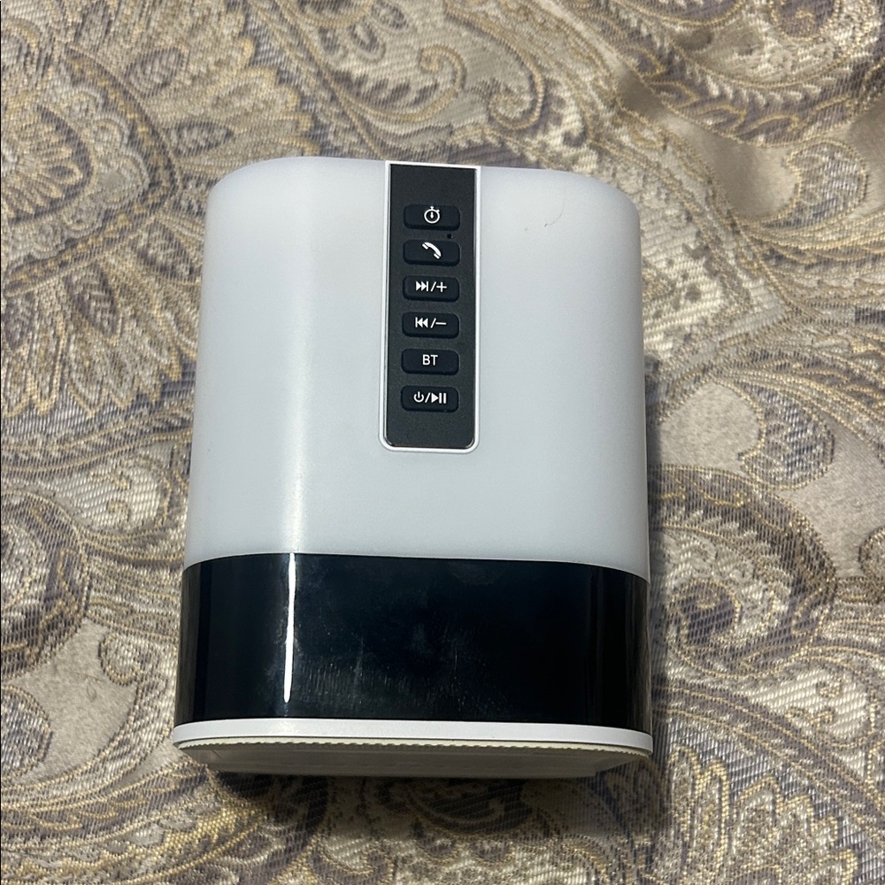 White and Black Bluetooth Speaker